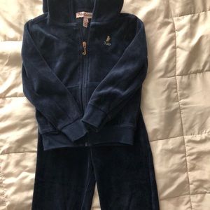 Juicy Couture,Matching Sweater/pants,Royal Blue 3t